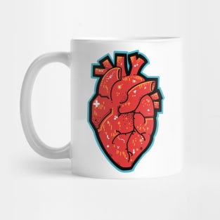 anatomical heart groovy Mug